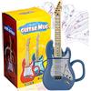 ZONSUSE Note Musicali Design Tazza da caffè, Tazza da tè Tazze Grandi, Manico Chitarra A Grano di Legno Creativo, Tazza Personalizzata in Ceramica, per Regalo, La Famiglia E Ufficio