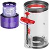 OMYOPY Contenitore per la Polvere di Ricambio Compatibile con Dyson Cyclone V10 Absolute V10 Animal V10 Animal Pro V10 Total Clean+SV12 Aspirapolvere Senza Fili, Pezzi di Ricambio per Contenitore No.969509
