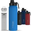 720°DGREE Borraccia termica 530ml "noLimit" + Infusore Frutta - Ermetica, adatta a bevande gassate - Tappo a vite - Ideale per bambini, scuola, ufficio, fitness e outdoor
