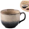 MEIYAXINWIN Tazza in ceramica vintage, tazza da caffè da 480 ml in gres con manico, tazza grande da 16 oz in gres tazze da cappuccino tazze da caffè tazza da colazione in gres tazza da caffè per caffè latte tè