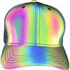 NewL Arcobaleno Riflettente Baseball Caps Fluorescente Rave Hat Glow in The Dark per Uomo e Donna, Arcobaleno Riflettente, Etichettalia Unica