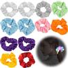 HhBdy 12 elastici per capelli luminosi, a LED con 3 modalità di luce, luci al buio, elastici per capelli luminosi per ragazze, per carnevale, feste in costume