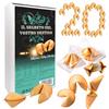 D&D Fun Cookies Biscotti della Fortuna | Biscotto magico per una Festa | Biscotti della fortuna cinesi | Biscotti confezionati singolarmente | Biscotti regalo | Fortune Cookies (S, 20, unità)