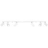 Plafoniera da soffitto in Acciaio 6xGU10 RING 6L Bianca da interno
