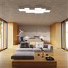 Plafoniera Quadrata da Soffitto in PVC 2xE27 HORUS 35 White da interno