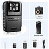 HPHPH 880A Mini Body Cam HD 1080P Corpo macchina fotografica Registratore di polizia Bodycam Petto Camcorder Videocamera Visione notturna Loop Record Dash Cam(With 32GB Card)