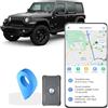 wanwaytech Localizzatore GPS Tracker per Auto, Moto, Camion e Altri Veicoli, 90 Giorni di Standby 6000mAh, Magnetico Tracciamento in Tempo Reale GPS Auto Localizzatore Con App, Richiede Abbonamento