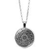 CQHODFYA Collana con Ciondolo Sigillo 7 Arcangeli per Donna Uomo,Collana Pendente Arcangelo con Catena a Maglia Regolabile 18+2,Regalo di Gioielli CQHODFYA,Collana Talismano in Lega di Zincocon Portagioie