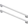 MACHSWON 5 maniglie per porte 320 mm foro centrale cromato luminoso stile americano in lega di zinco cassetto armadio armadio maniglia per porta hardware cucina armadio tira