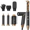 UKLISS Asciugacapelli 5 in 1, Airstyler Pro con Arricciacapelli Automatico, Phon Capelli Professionale, Piastra Capelli, Hair Dryer Multistyler per Capelli Ricci, Volumizzante, Lisciante - Nero