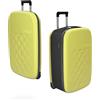 Rollink Vega II, valigetta da viaggio, trolley - L'originale con innovativa tecnologia pieghevole (brevetto pendolare), Yelow Iris, Cabin S - 55x40x23cm, CASUAL