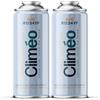 Climéo 400 ml - Sostituto ecologico per il refrigerante R1234yf 2 in 1, 3 in 1 | Manutenzione dell'aria condizionata fai-da-te (2 lattine, 2 in 1)