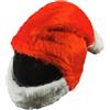 FunnyRiders Copertura per Casco da Moto in Tessuto - Cappello da Babbo Natale - Divertente Copri Casco Integrale - Accessori per Caschi da Moto - Fatto a Mano in Polonia - Misura Unica