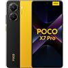 Xiaomi Smartphone POCO X7 Pro, 8+256 GB, giallo, fotocamera principale da 50 MP con OIS, batteria da 6000 mAh (tip) con HyperCharge da 90 W, IP68, funzioni AI (caricabatterie non incluso), 2 anni di