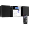 Audizio Stereo Set met CD Speler En Radio - Audizio Metz - Bluetooth - AUX - Alarm - Aluminium (102.332)