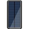 Generico Power Bank del caricatore solare | Caricatore del telefono solare portatile con pannello e luce da campeggio a LED | Caricatore del telefono veloce 50000 MAH impermeabile | Piccola batteria es