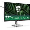 Philips Monitors27B2G5200 Monitor Full HD da 27 pollici, altezza regolabile, altoparlanti, Adaptive Sync (2560x1440, 75 Hz, 2x HDMI 1.4, 1x DisplayPort 1.2, USB Hub) scuro/grigio