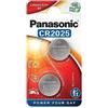 Panasonic Cr2025 Micropile al Litio, Argento (2 Pezzi)