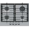 BOSCH PCH6A5I90 PIANO COTTURA GAS, 4 zone di cotura, dimensioni: L 58,2 cm, P 52 piano in Acciaio inossidabile, Inox