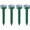 funfunfly 4X Repellente ultrasuoni per talpe,per Scaccia talpe,Dissuasori per,per Anti, per,solare per -green