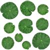 SYEYCW 10 Pezzi Foglie di Loto Artificiali, Ornamenti Galleggianti in Plastica per Laghetti di 5 Dimensioni, per la Decorazione del Paesaggio del Giardino di Casa, Laghetti per Pesci, Acquari, Piscine