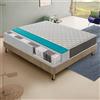 materassi e doghe Materassiedoghe - Materasso 800 Molle Insacchettate Indipendenti - Alto 30 cm - 5 cm Memory Foam - Ortopedico - Ergonomico - 100% Made in Italy (120x200 cm)