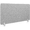 Beliani Pannello Divisorio Fonoassorbente in PET 160 x 50 cm Grigio Wally