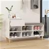 AUVYI Scarpiera in Legno Multistrato 102x36x60 cm Bianco lucido Scarpiera a Mobile Scarpiera Salvaspazio Scarpiera Armadio Scarpiera da Ingresso Moderno Scarpiere di Legno Organizer per Scarpe