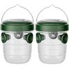 Aoseiens 2 trappole per vespe da appendere all'esterno, con luce a LED, trappole per calabroni, trappole per vespe, calabroni per frutteto, fattoria, giardino, terrazza, cortile