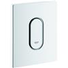 Grohe, Piastra di azionamento per cassette di risciacquo ad incasso ARENA Cosmopolitan 116 x 144 mm, attivazione manuale, bianco, 38857SH0