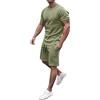 Generic Estate e pantaloncini Camicie Beach Short manica 2 pezzi Pantaloni da uomo Completi da uomo Completi e set Tute Firmate