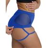 BUNSLOOM Pantaloncini da donna con reggicalze a vita alta Fitness Pole Dance Hot Pants Active Butt Lifting Yoga Pantaloni, A-blu, M