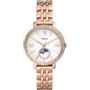 Fossil Orologio Jacqueline da donna, Movimento al quarzo a tre lancette con fasi lunari e cinturino in acciaio inossidabile, Tono Oro Rosa E Bianco