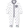 Chicco Tutina con apertura frontale, Pigiamino per bambino e neonato Bimbo 0-24, Bianco (424), 0 mesi