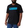 Champion Flock Box S/S T-shirt, Uomo, Nero, S
