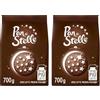 Pan di Stelle Biscotti Frollini con Cacao, Cioccolato e Latte Fresco Italiano, Colazione Ricca di Gusto, 700 g (Confezione da 2)