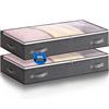 Boic 2 Pezzi 60L Contenitori Sottoletto, Salvaspazio Scatole Per Armadio Pieghevole Sottoletto Per Coperte Contenitore Sottoletto Con Finestra Trasparente Per Vestiti Trapunte Coperte