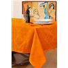 ESSE HOME - Tovaglia: Rettangolare - Quadrata -Rotonda -Ovale. Fiandra Jacquard Puro Cotone - VIENNA (T 160x210, ARANCIONE)