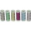 Simthreads 6 Colori freschi Filettatura metallica per gioielli fatti a mano, 50M / spool