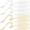 SOFPLATE 1 Scatola 200 Pezzi 2 Stili Ganci per Orecchini con Amo Da Pesce In Acciaio Inossidabile Risultati per Orecchini In Oro Sfuso Fili per Orecchie Francesi In Argento Pendenti con Sfera A Punti