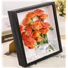 Gshur Scatola di ombre 3D (22 x 22 cm), per oggetti fino a 6,5 cm, da riempire, scatola 3D per oggetti, foto, opere d'arte, ricordi, fiori, artigianato (colore: nero, 5 cm)