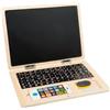 small foot Laptop in legno con lavagna magnetica, ausilio per scrittura. incl. accessori, 11193