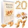 D&D Fun Cookies Biscotti della Fortuna 20 pezzi | Biscotti Fortunati | Per una Festa | Biscotti della fortuna cinesi | Biscotti confezionati singolarmente | Biscotti regalo | Fortune Cookies