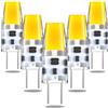 Lustaled GY6.35 Lampadine a LED,3W AC/DC 12V Bi-Pin Tipo JC Lampada a LED,3000K Bianco Caldo G6.35 Base Lampada Sostituisce Alogena 25W 30W,12V GY6.35/G6.35 LED Mini Lampadina, Non Dimmerabile-5 Pezzi