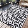 Homaxy Tappeto per esterni resistente alle intemperie, plastica paglia resistente ai raggi UV, reversibile, pieghevole, lavabile, tappeto per balcone giardino per terrazza campeggio picnic (180 x 270