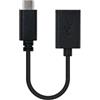 VoltShine Cavo USB 2.0 tipo C, 3A, 15 cm, nero, trasmissione dati e ricarica rapida per dispositivi compatibili.