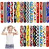 oumanschak POPOYU 24 braccialetti a scatto per il giorno della corsa, braccialetti a scatto per regali, bomboniere, simpatici braccialetti per bambini, regali di compleanno per bambini, forniture per feste a