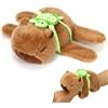 Meleager Capybara Braccialetti Slap per Bambini, Peluche Capybara, Regalo Capybara per bambini,Peluche Capibara,Braccialetto a scatto Capybara imbottito con zaino tartaruga, peluche per ragazze e ragazzi