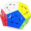Bukefuno Megaminx MagLev UV V2 Speed Magic Cube Puzzle 120 magneti Megaminx Pentagonal Speed Cube magnetico senza adesivo rivestimento UV Base nera