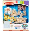 Melissa & Doug Paw Patrol Kit per lavori creativi con 3 Veicoli in Legno, Chase Marshall Skye Rubble, Decora Il Tuo Veicolo, Giochi creativi, Giochi Pittura, Regalo Bambini Bambine 3 4 5 6 7 8 Anni